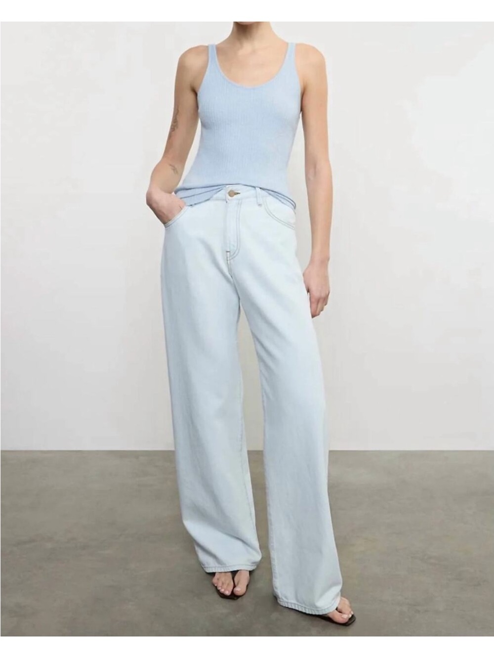Enza Costa Light Wash Denim